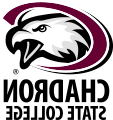 CSC Eagle Logo with black registered trademark symbol and portrait style Chadron State College.